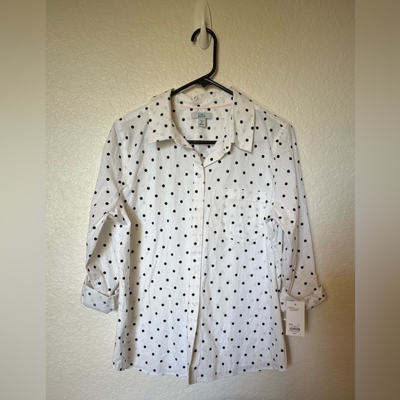 Craft & Barrow woman’s polka dot blouse - Picture 1 of 6